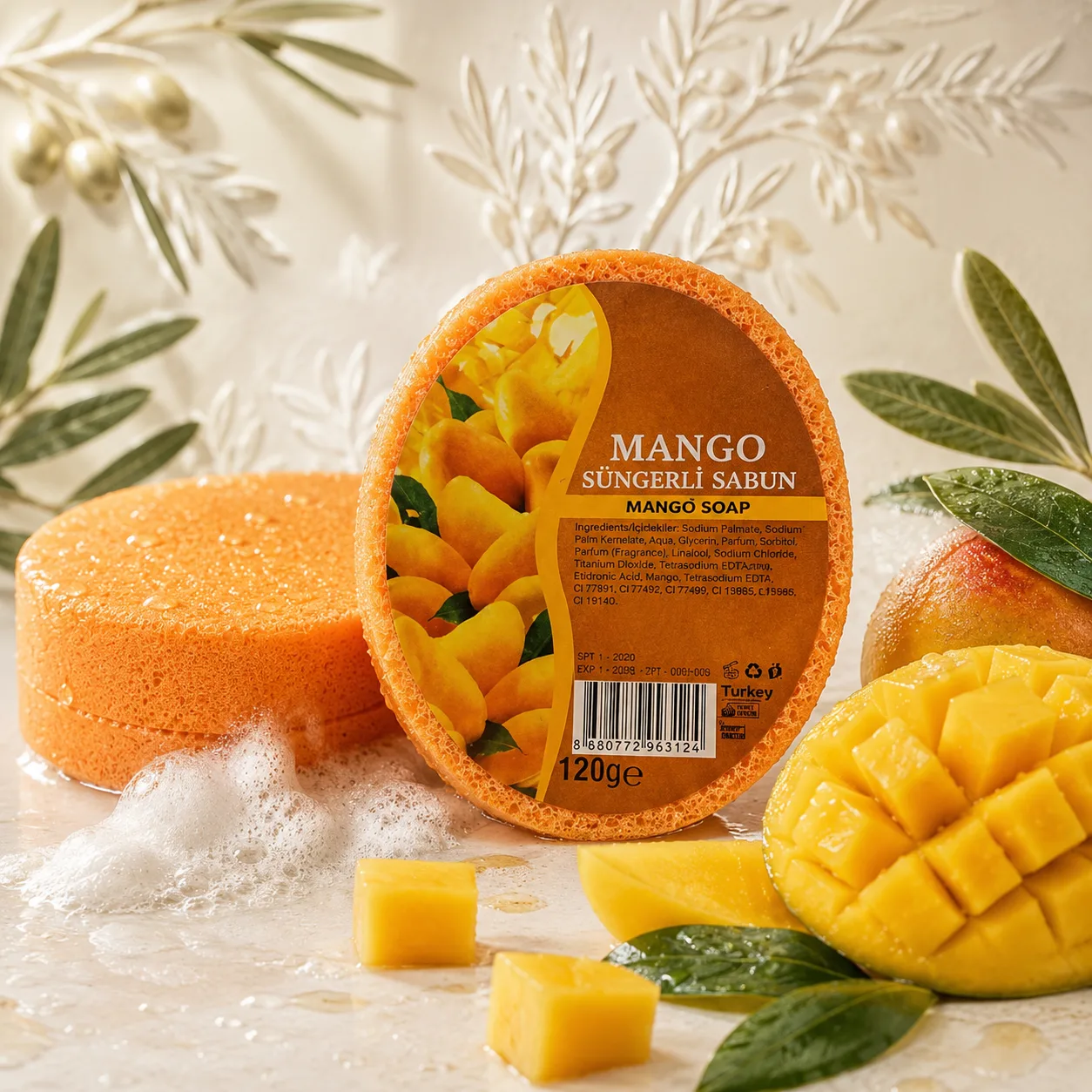 Mango Süngerli Bitkisel Sabun
