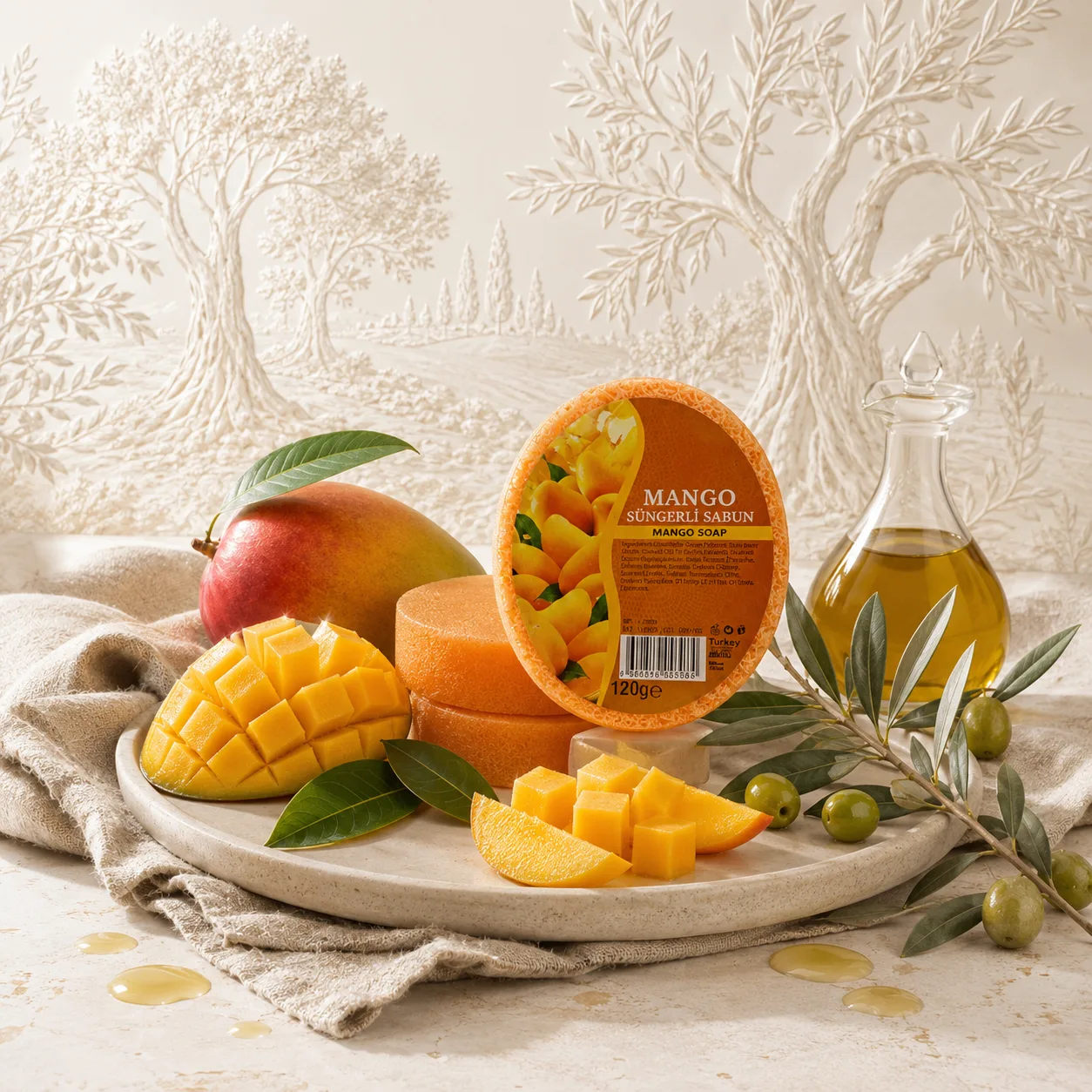 Internatural Kozmetik Mango Süngerli Bitkisel Sabun