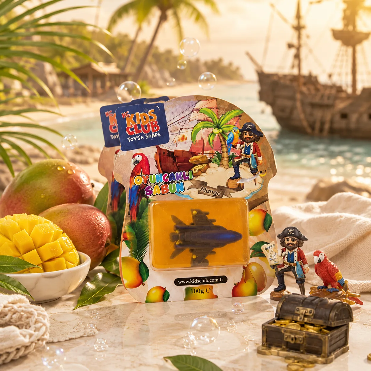 KC Kids Club Mango Temalı Oyuncaklı Sabun 100 ge