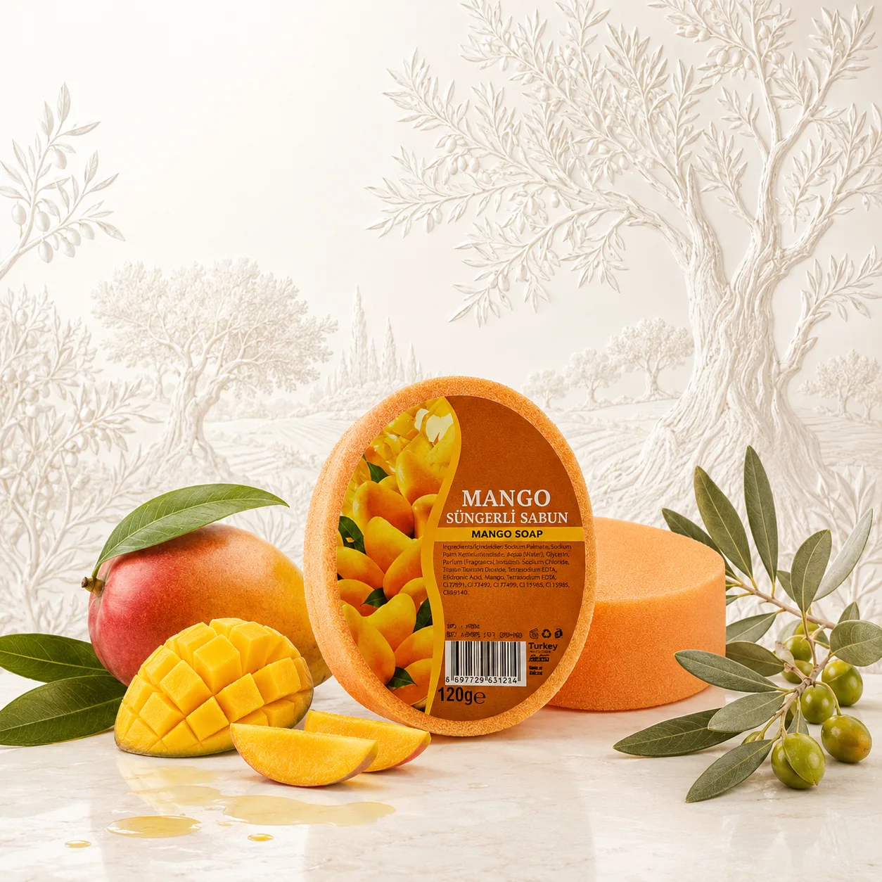 Internatural Kozmetik Mango Süngerli Bitkisel Sabun