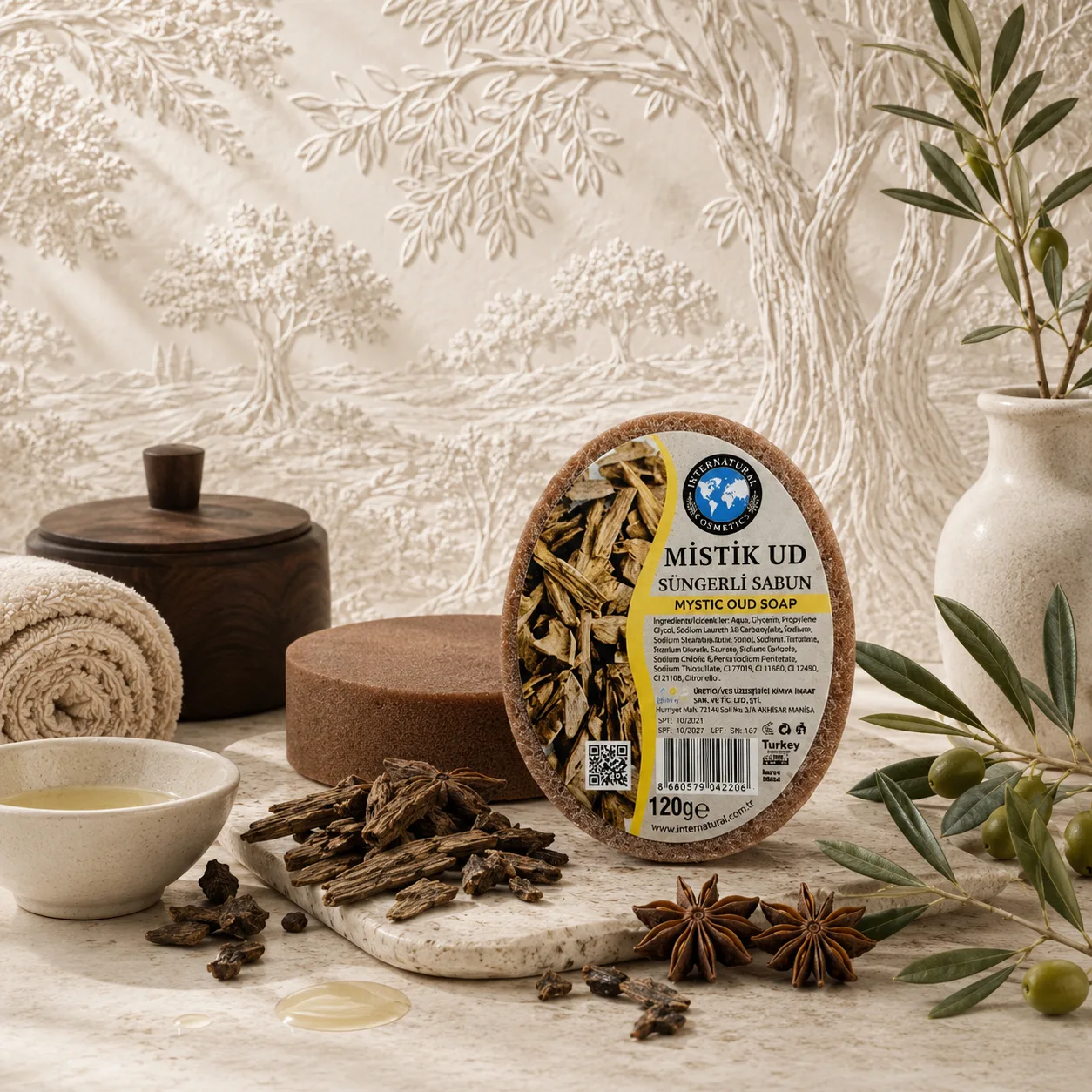 Internatural Kozmetik Mistik Ud Süngerli Bitkisel Sabun