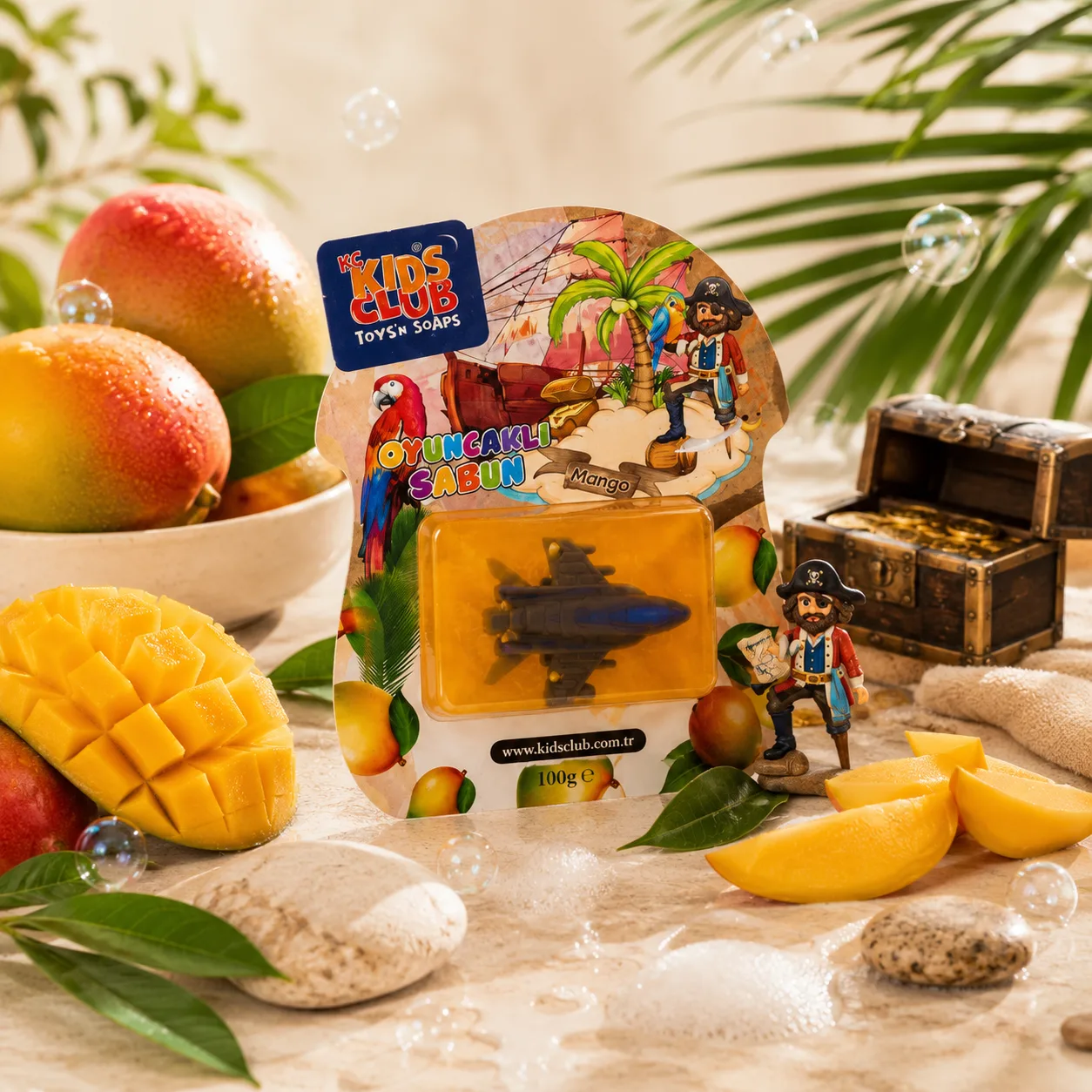 KC Kids Club Mango Temalı Oyuncaklı Sabun 100 ge