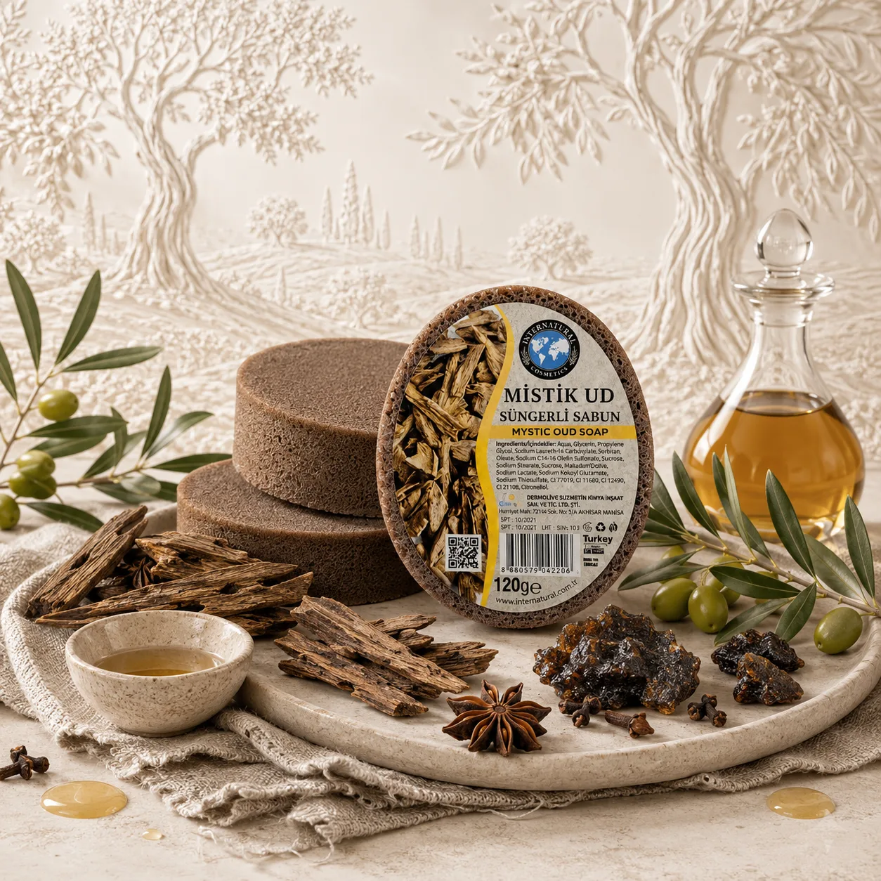 Internatural Kozmetik Mistik Ud Süngerli Bitkisel Sabun